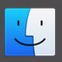 MacのMicrosoft Office365 Solo無料お試し版(体験版)を起動するためDockにあるFinderを選択